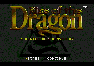 Заставка игры Rise of the Dragon